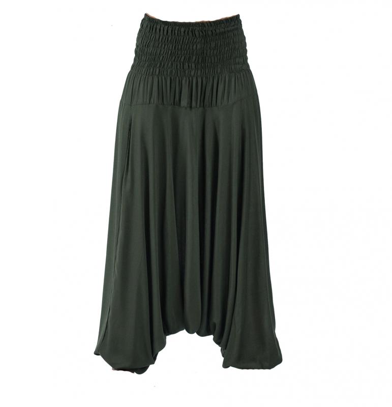 Thai Baggy Bukser Olive