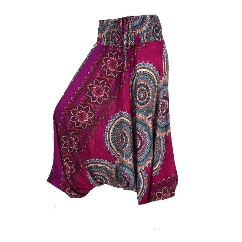 Baggy Haremsbukser Fuchsia  - 