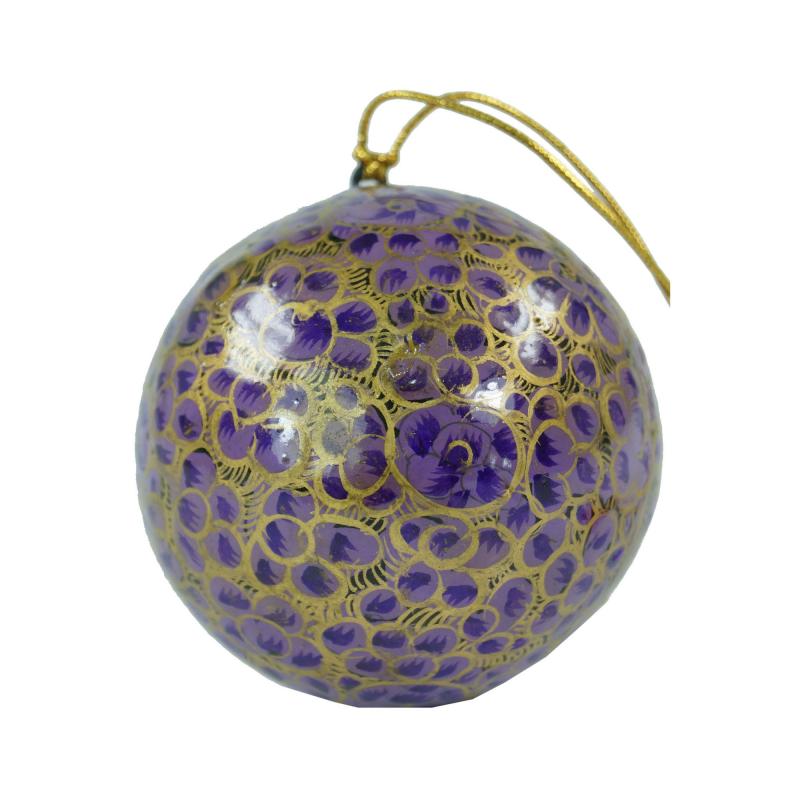 Indiske Julekugler - Purple - 