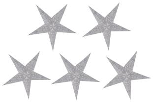 Små Papirstjerner Hvid 