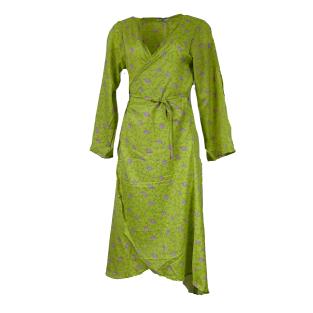 Mandara Wrap Kjole Bright Green 