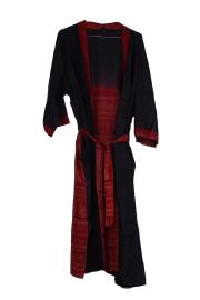 Crepe Silke Kimono Red n' Black