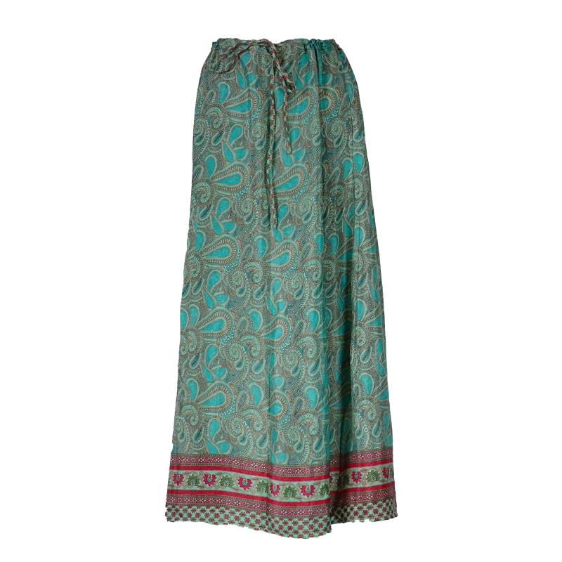 Anika Lang Nederdel Turquoise - 