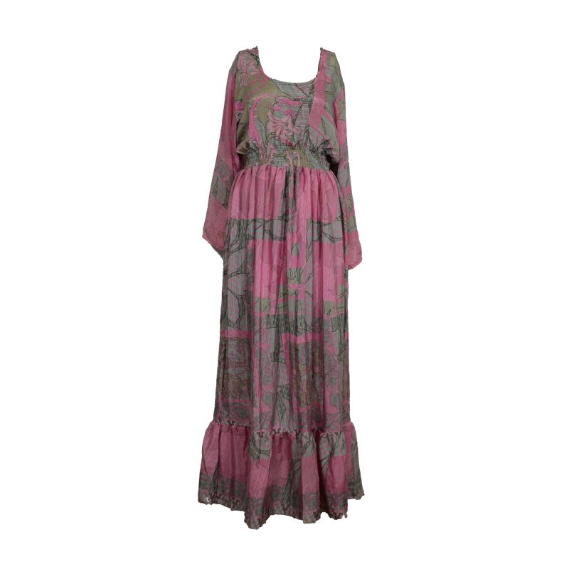 Deeta Sari kjole Rose n' Beige - 