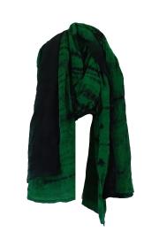 Batik Tørklæde Crepe Silke Green