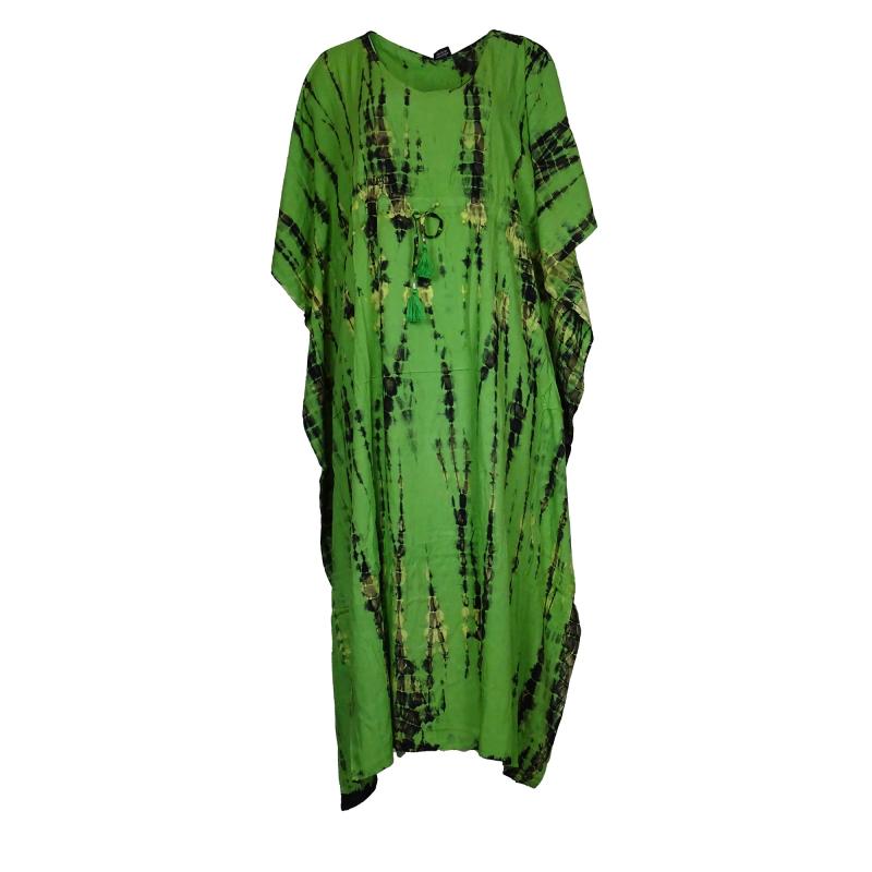 Kaftan Kjole Batik Green - 