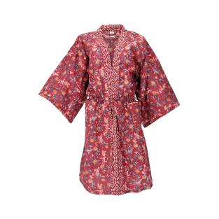 Kimono Block Print Red 