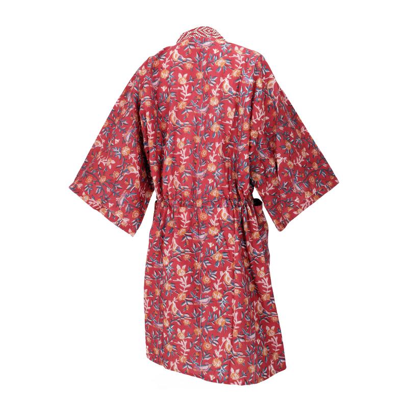 Kimono Block Print Red - 