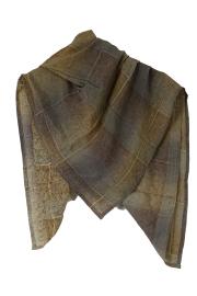 Silketørklæde Crepe Silke 90x90 Indian Earth