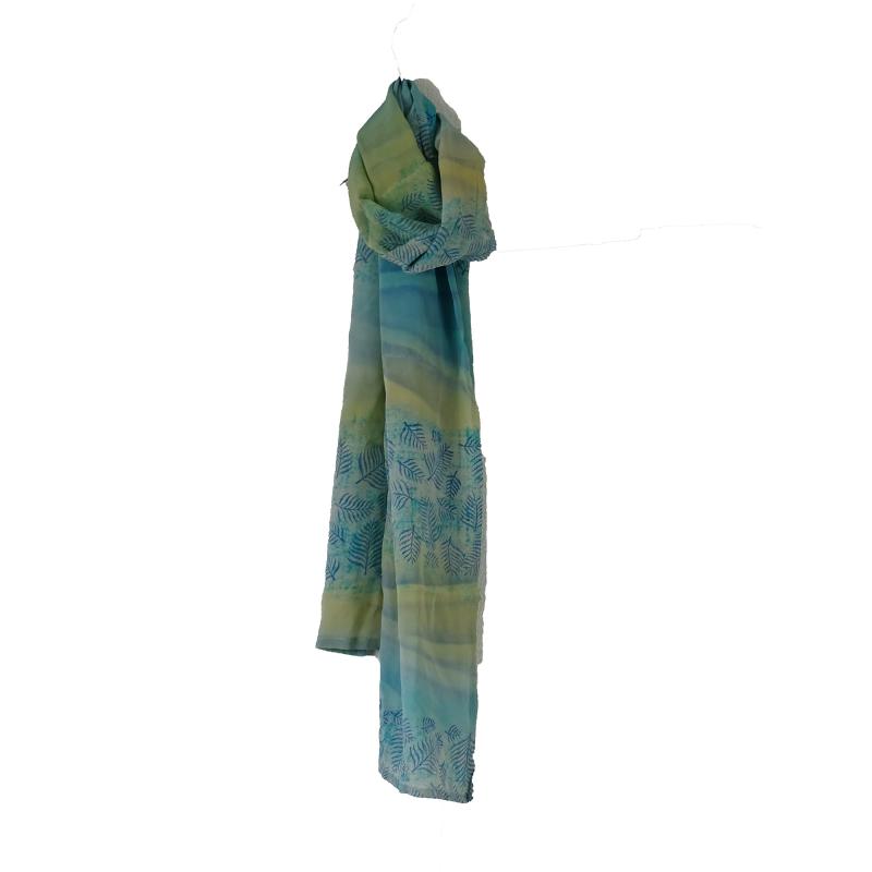 Tørklæde Crepe Silke 25 x 155 - Light Blue - 