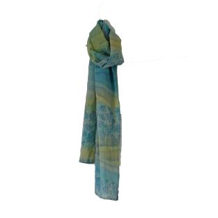 Tørklæde Crepe Silke 25 x 155 - Light Blue 