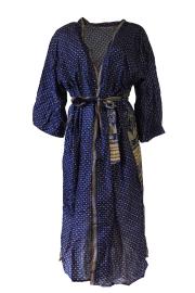 Crepe Silke Kimono Dark Blue