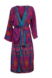 Vintage Kimono - Pink n' Turquoise