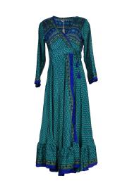 Bhavani Wrap Kjole Turquoise