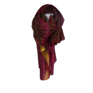 Silketørklæde Sarong Earthy Red 