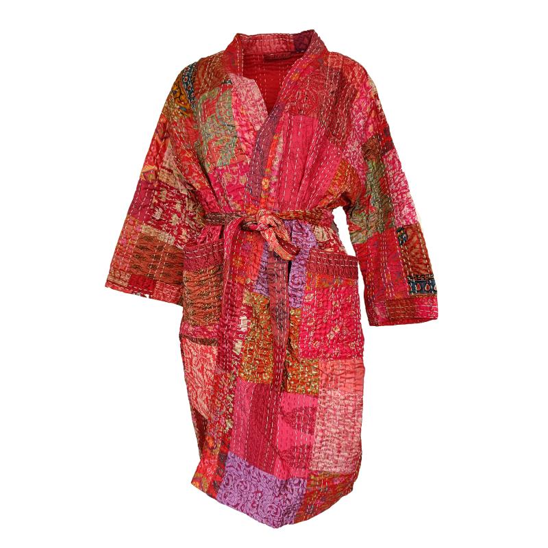 Kantha Silke Kimono Jakke 1 - 
