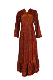 Bhavani Wrap Kjole Rusty Red
