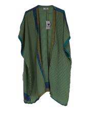 Indali Kort Kimono Green Stripes