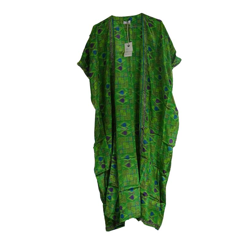 Chaya Kimono Throw India Green - 