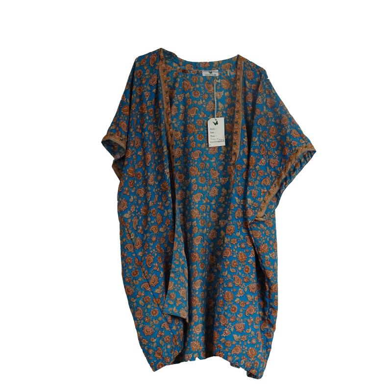 Indali Kort Kimono Dark Turquoise - 