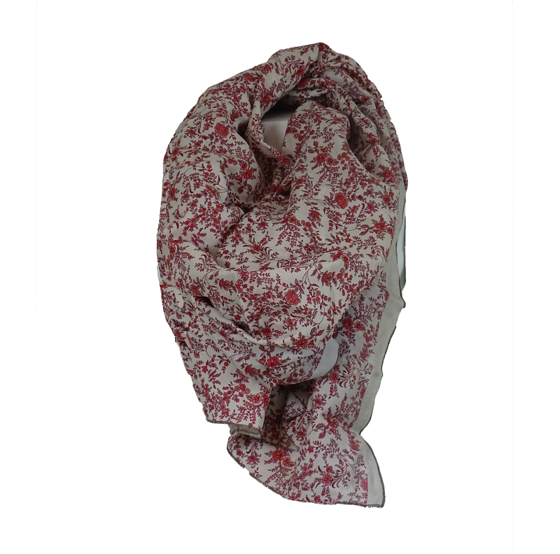 6: Silketørklæde Sarong Floral