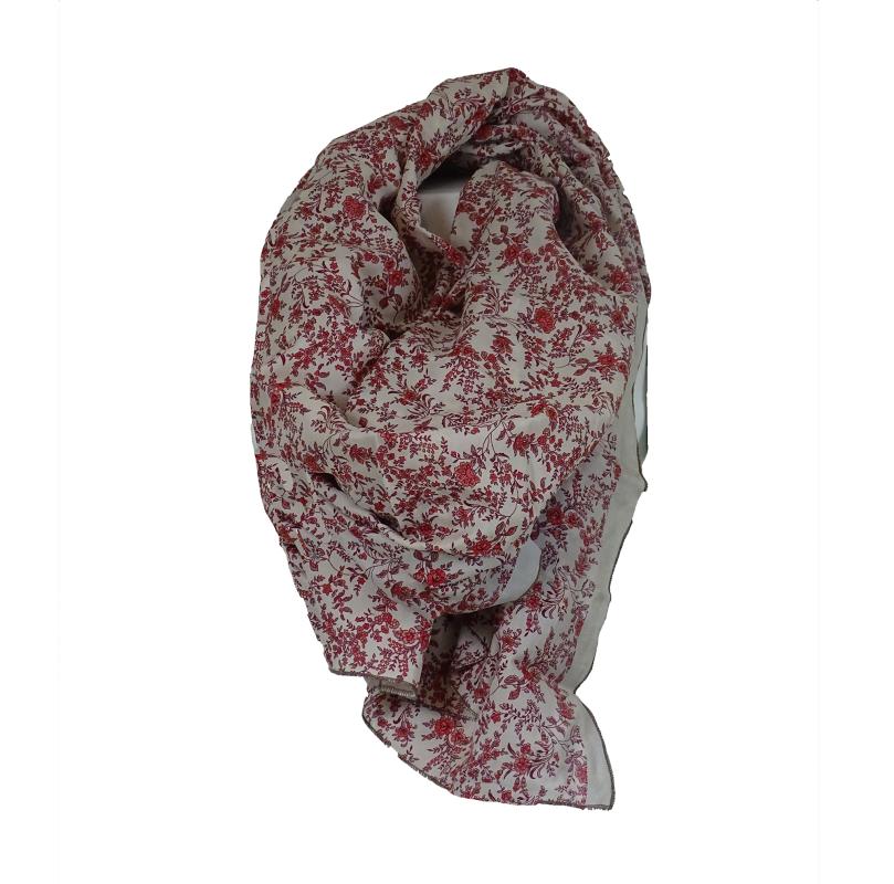 Silketørklæde Sarong Floral - 