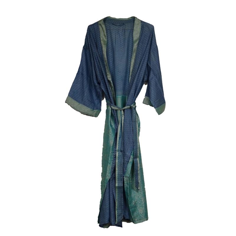 Crepe Silke Kimono Light Blue - 