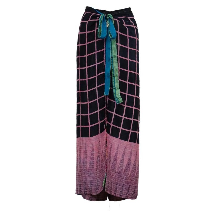 Wrap Pants India Pink Plus Size - 