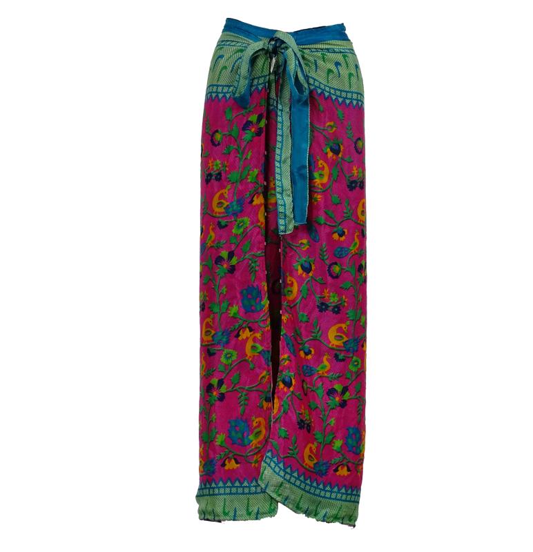 Wrap Pants India Pink Plus Size - 