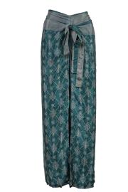 Wrap Pants Turquoise Teal Plus Size