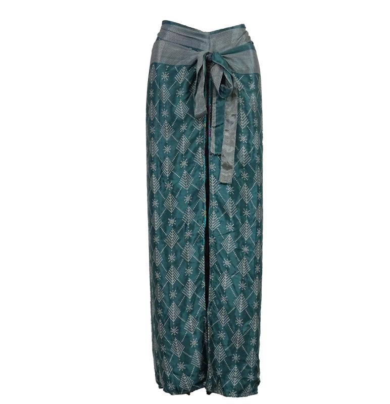Wrap Pants Turquoise Teal Plus Size - 