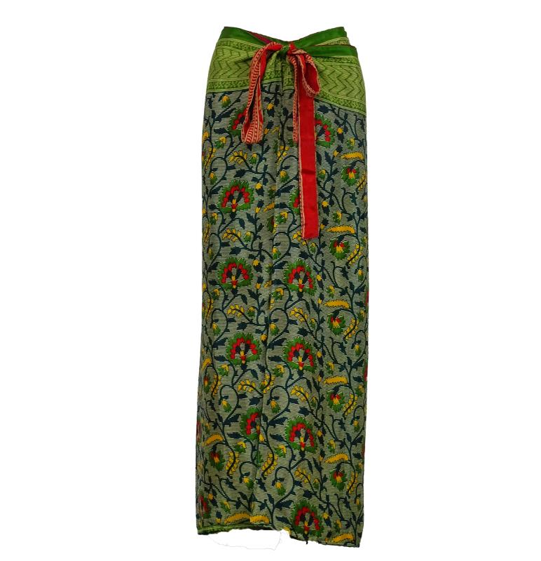 Wrap Pants India Green Plus Size - 