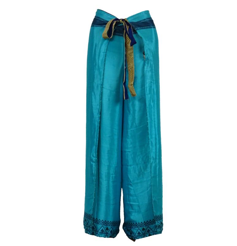 Wrap Pants Turquoise - 