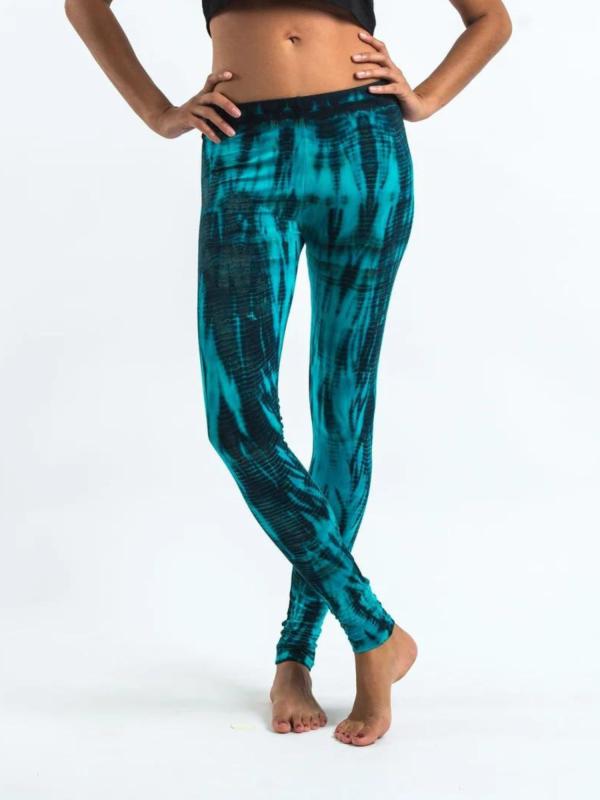 Tie Dye Leggings Turquoise - 