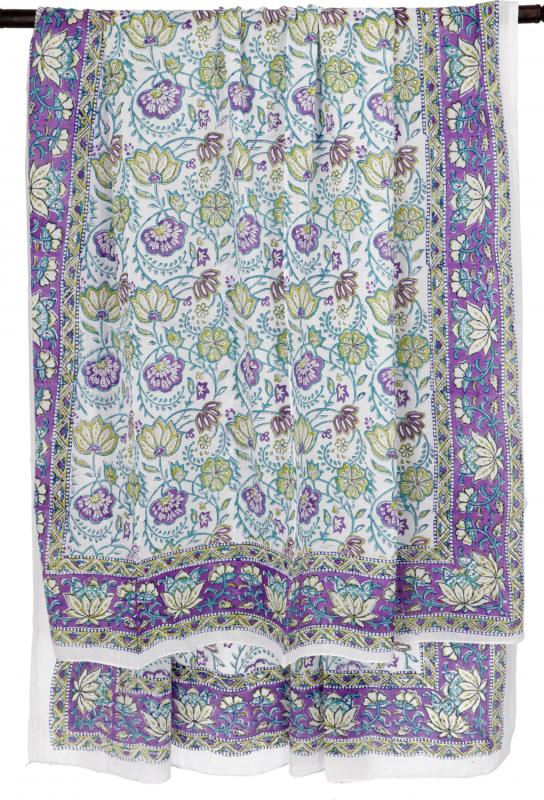 Block Print Sarong Lilla Mint - 