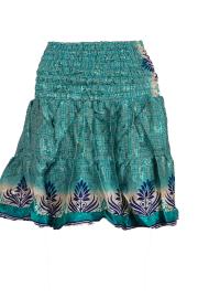 Manisha Nederdel Petrol Beige