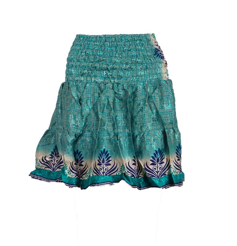 Manisha Nederdel Petrol Beige