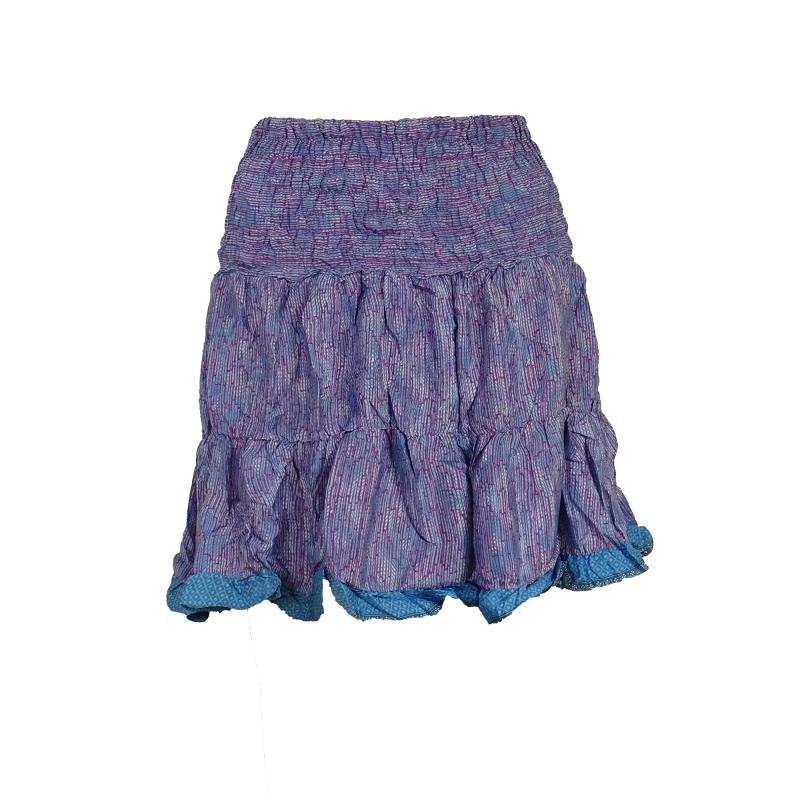 Manisha Nederdel Purple Blue - 