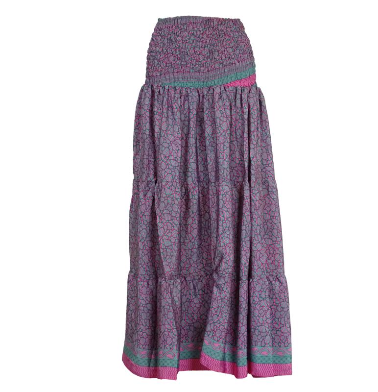 Lang Maxi Nederdel Rose n' Grey - 