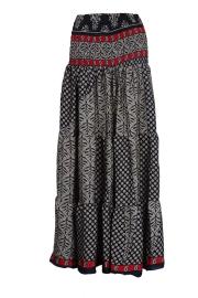 Maxi Nederdel Red n' Grey