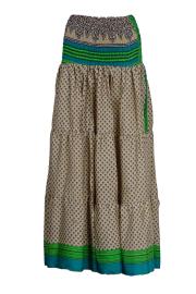 Maxi Nederdel Beige n' Green