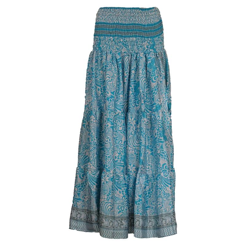 Maxi Nederdel Turquoise Blue - 