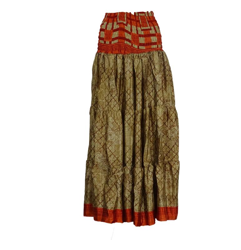 Maxi Nederdel Golden Beige - 