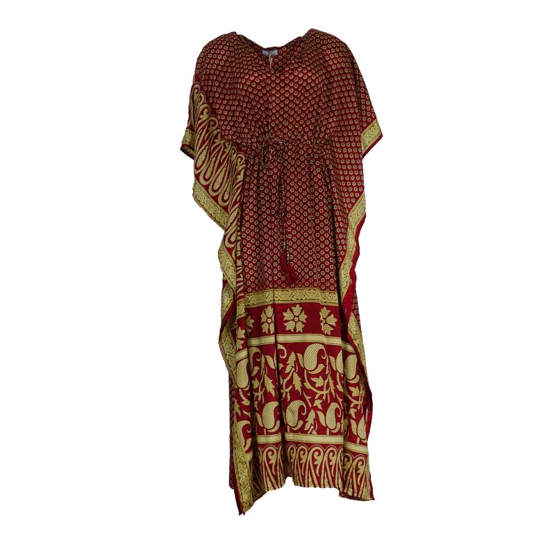 Kriti Kaftan Wine n' Beige - 