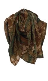 Silketørklæde Crepe Silke 90x90 Indian Earth