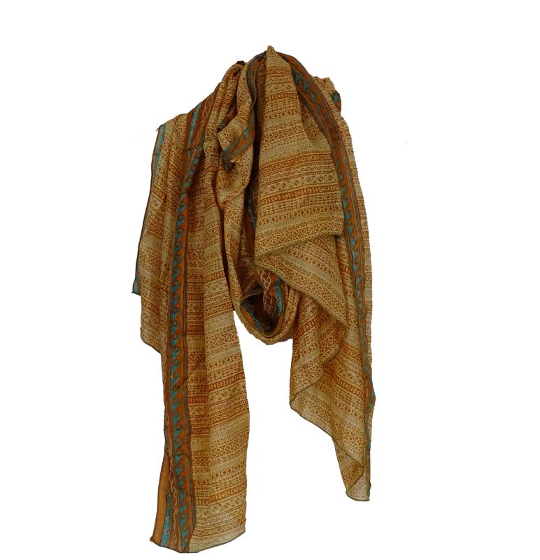 Silketørklæde Sarong Indian Sand - 