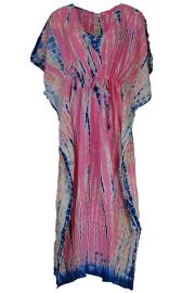 Kaftan Kjole Batik Pink