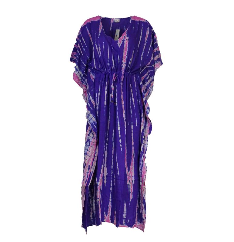 Kaftan Kjole Batik Purple - 