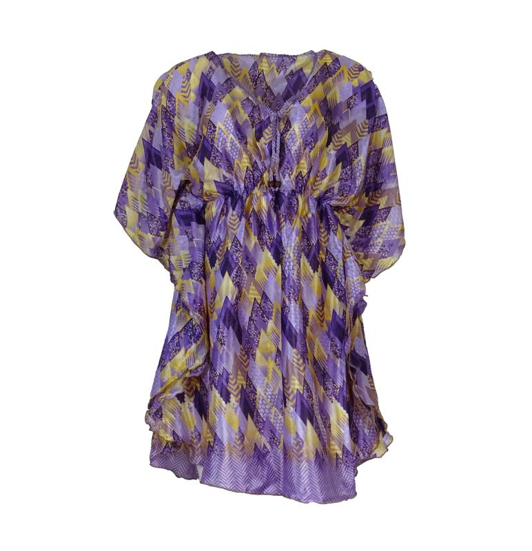 Vintage Sari Top India Purple - 