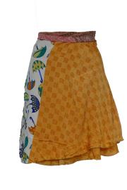 Sari Nederdel Kort Burnt Siena